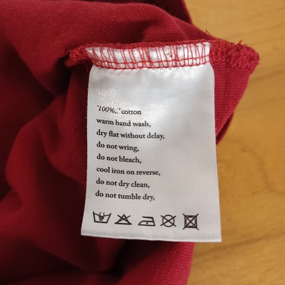 Ksubi X Nordstrom Heroism Tee Shirt Size XL Top Men's Red Cotton Short Sleeve - Picture 7 of 11